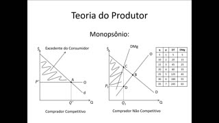 Microeconomia 104 Teoria do Produtor Monopsônio