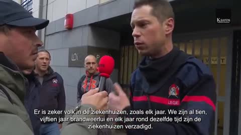 pompier belge qui confirme le mensonge covid 19 25 NOV 2021