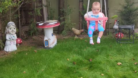 Baby swing (grandad's garden) invention