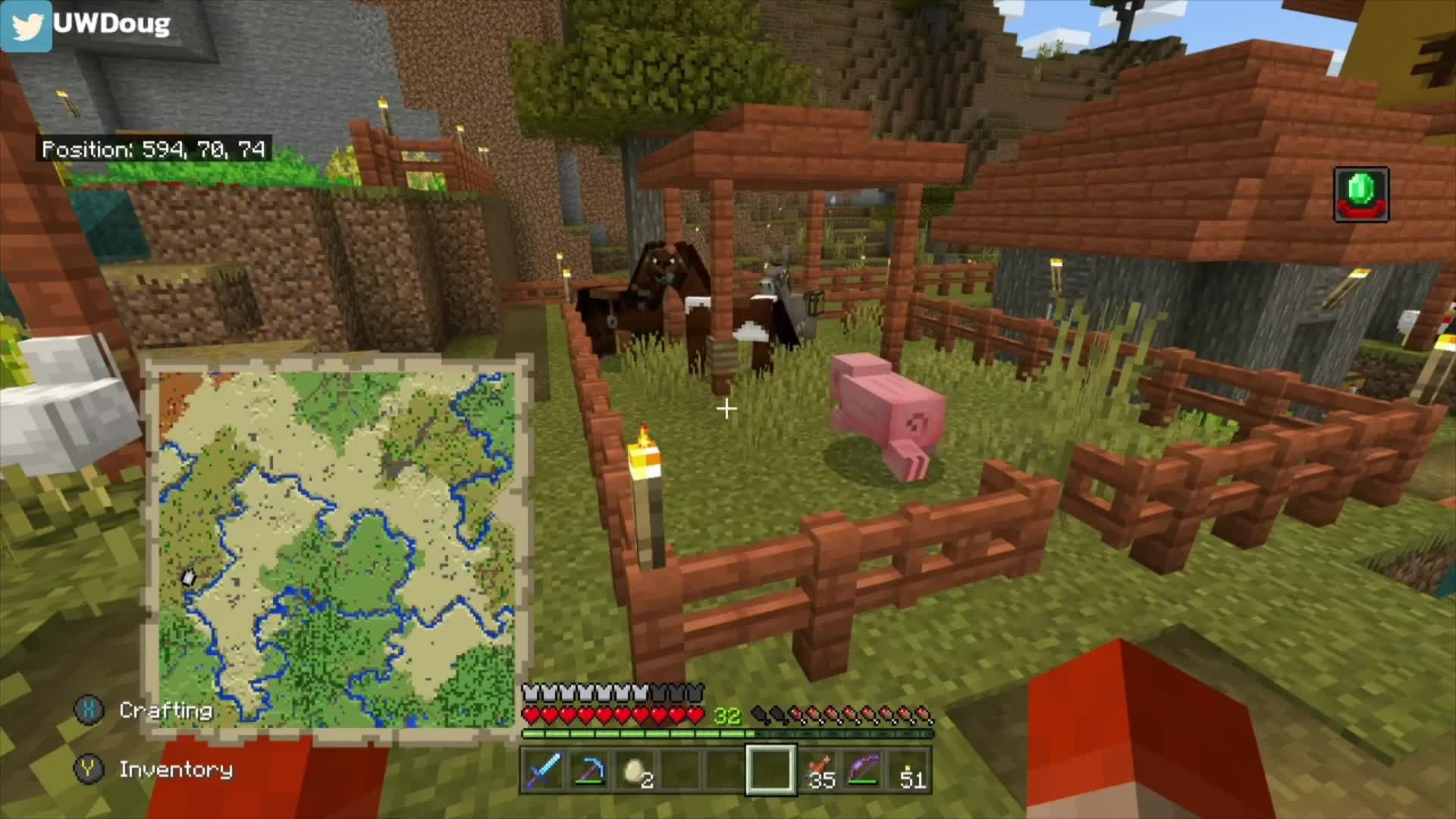 Episode 15 Minecraft Let's Play How to Train a Horse