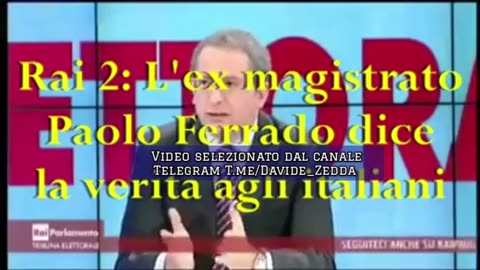 VIDEO | 🛑L'EX MAGISTRATO PAOLO FERRARO: FORZE OCCULTE...