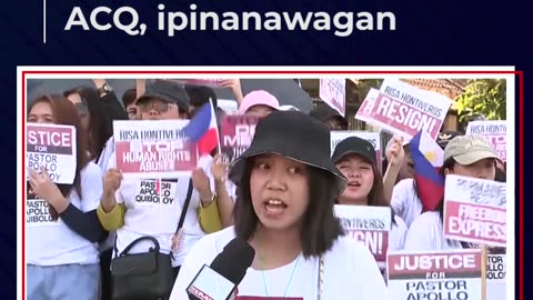 Mga kabataan ng KOJC, nagprotesta sa Senado; hustisya para kay Pastor ACQ, ipinanawagan