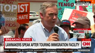 Dems in TX hold press conference after touring immigration facility