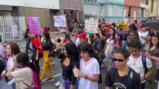 Por el Día de la Mujer avanza marcha feminista en Bucaramanga