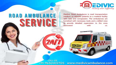 Medivic Ambulance Service in Ranchi and Delhi with 24/7 Service