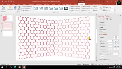 How to draw a Graphene/Graphite Sheet using Microsoft PowerPoint