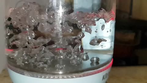 Natural beauty. Water bubbles (slow motion)