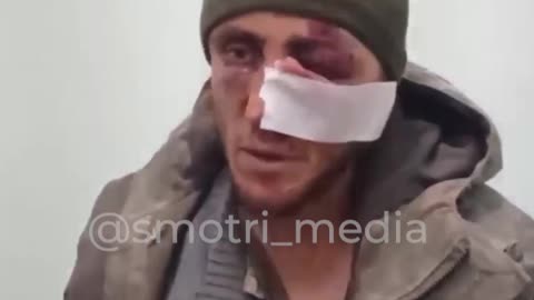 Ukraine War - A captured militant of the Armed Forces of Ukraine