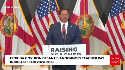 Gov. Ron DeSantis Fires Back At Reporter Over Question On National Education Association Ranking