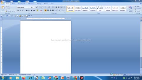 How to create Printable Four lined Paper in Ms word