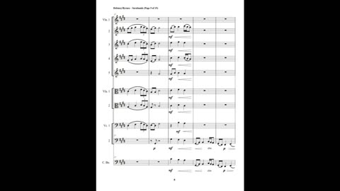 Claude Debussy – Sarabande (String Nonet + Contrabassoon)