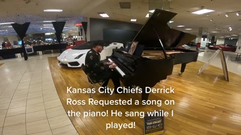 Playing Piano for NFL Player