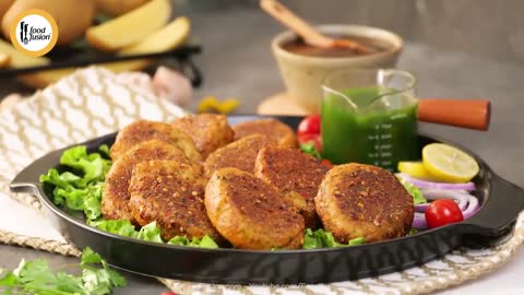 Potato Chatkhara Kabab_cutlets _ Chatkhara Aloo Kabab Recipe by Food Fusion