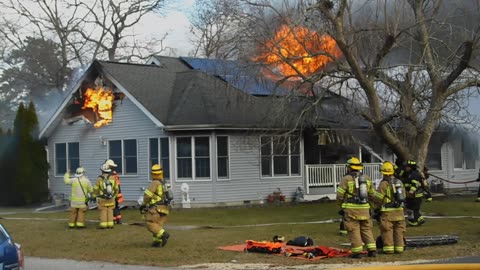 Old Footage of a structure fire in Pine Beach NJ