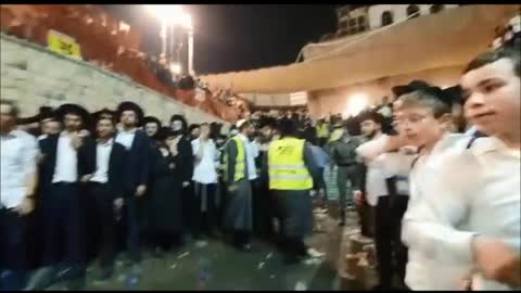 Killed and injured when a bridge collapsed during a Jewish festival on Jabal al-Jarmaq
