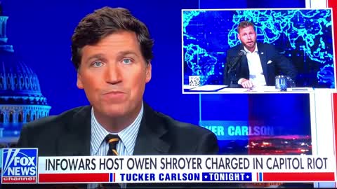 Tucker Carlson Calls Out Utter Lunacy of Charges Filed by DOJ Against InfoWars' Owen Shroyer