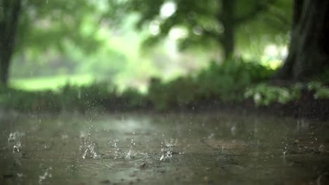 The dramatic sound of rain