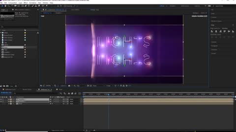 AE detailed tutorial: making neon text titles 9