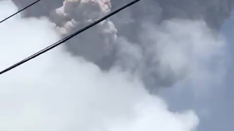 La Soufriere volcano in the Caribbean erupts - the first time since 1979.