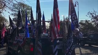 9,064 vehicles - Long Island Trump rally Seaford to Montauk, NY
