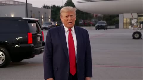 Donuld trump briefly talk after arrest