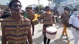 Manifestación cultural en La Boquilla