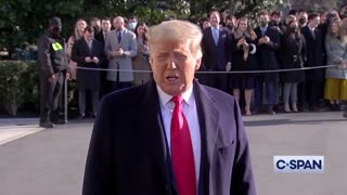 Trump's Surprise Appearance: I Want No Violence