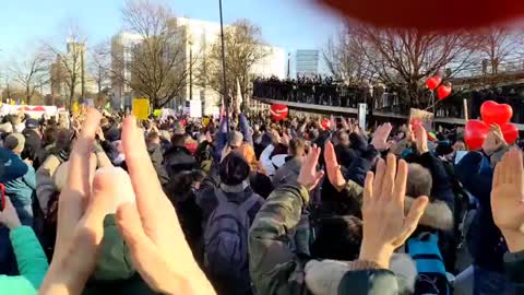 Dusseldorf, Germany - People want medical dictatorship to STOP!