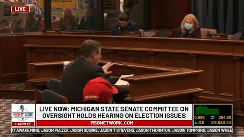 Witness #24 testifies at Michigan House Oversight Committee hearing on 2020 Election. Dec. 2, 2020.