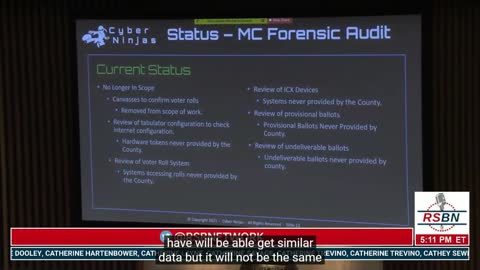 Arizona Maricopa Audit Repport at Senate full video September 24th 2021