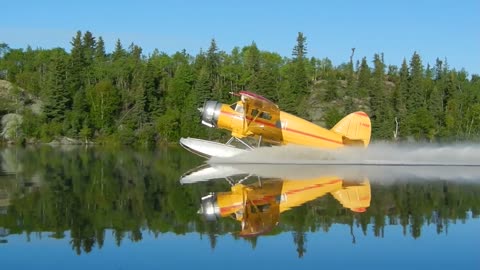 Take off on floats