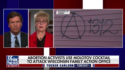 Wisconsin Family Action President Julaine Appling tells Tucker Carlson about the suspected arson of the pro-life group's headquarters