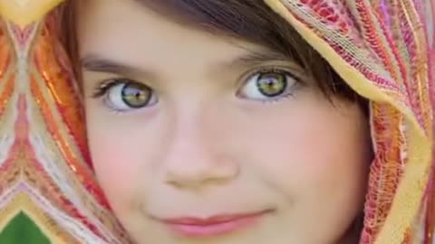 Baby girl beautiful eyes