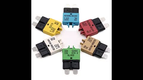 Review: Gloaso 14V DC Type 1 Automatic Reset Circuit Breakers Fuse Low Profile ATCATO Fuse Bre...