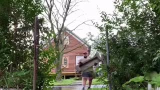 Kind Neighbor Replaces Crumbling Front Steps