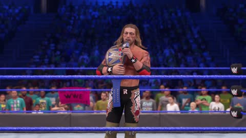 wwe2k22 myrise Outlaw confronts Edge and the GM