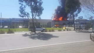 Multiple Gas Explosions During Huge Factory Fire