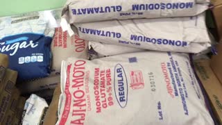 Bulk Dangerous Monosodium Glutamate Sacks Unhealthy Bad For You