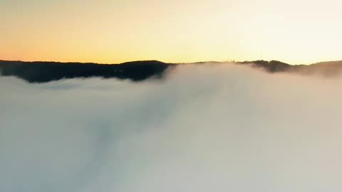 wow amazing Clouds Lying Low Covering Mountain Side#shorts