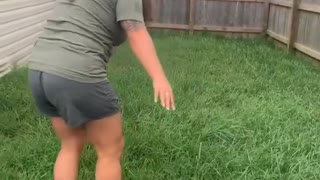 Wife Gets Huge Surprise While Trying to Catch a Frog