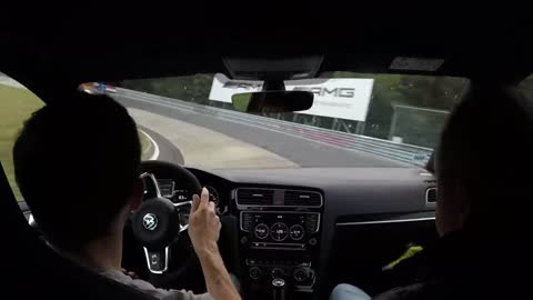 2017 Golf GTI Clubsport chasing 911 GT3 at Nurburgring nordschleife