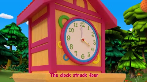 Hickory Dickory Dock Nursery Rhyme Animation Rhymes & Songs