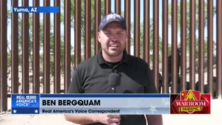 Bergquam at the Border in Yuma and No Patrols to Be Found