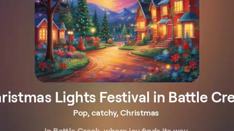 Christmas Lights Festival in Battle Creek