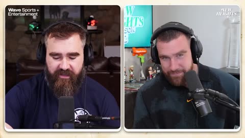 Jason and Travis can't stop cracking up while sharing story of Kylie Kelce's first time skiing