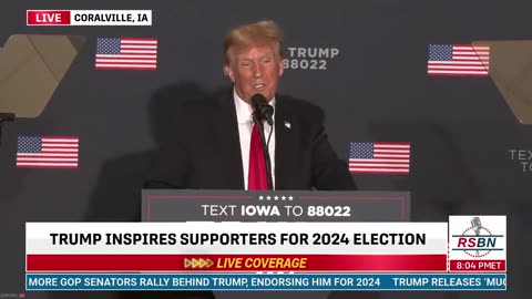 President Trump in Coralville, Iowa 12/13/23