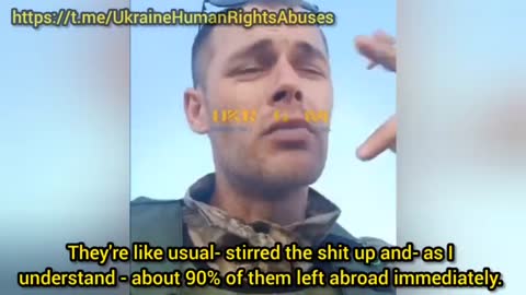 Ukraine: Ukraine soldier says Ukraine is at war because of paid Maiden protesters