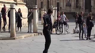 Flamenco performed by man, Sevilla (Spain)