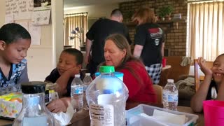 Great Grandma and kids