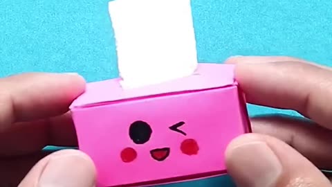 DIY Mini Tissue Holder | Easy Origami Box Miniature Tissue Holder Tissue